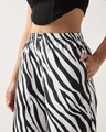 Shop Women's White & Black All Over Printed Wide Leg Pyjamas