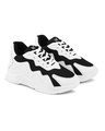 Shop Women's White & Black Color Block Sneakers-Design