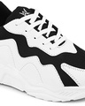 Shop Women's White & Black Color Block Sneakers