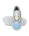 Shop Women's White & Blue Color Block Sneakers