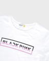 Shop Women's White BP Logo Typography Slim Fit T-shirt