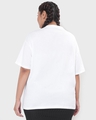 Shop Women's White BP Typography Plus Size Oversized T-shirt-Design