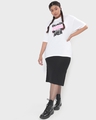Shop Women's White BP Typography Plus Size Oversized T-shirt