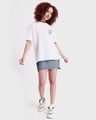 Shop Women's White BTS Astro Graphic Printed Oversized T-shirt