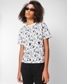 Shop Women's White Bugs Bunny All Over Printed T-shirt-Front