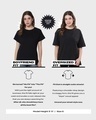 Shop Women's White & Beige Bunny Graphic Printed Oversized T-shirt-Full