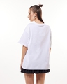 Shop Women's White Butterflies Colorful Graphic Printed Oversized T-shirt-Full