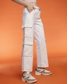 Shop Women's White Cargo Jeans-Design