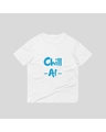 Shop Women's White Chill Af Typography T-shirt-Full