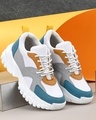 Shop Women's White Color Block Casual Shoes-Front