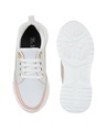 Shop Women's White Color Block Sneakers-Full