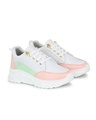 Shop Women's White Color Block Sneakers