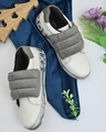 Shop Women's Grey Color Block Sneakers-Front