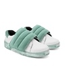 Shop Women's Green Color Blocked Sneakers