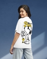 Shop Women's White Cool Pals Graphic Printed Oversized T-shirt-Front