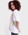 Shop Women's White Cool Pals Graphic Printed Oversized T-shirt-Full