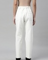Shop Women's White Cut & Sew Straight Fit Jeans-Full