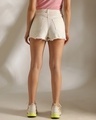Shop Women's White Denim Shorts-Full