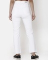 Shop Women's White Distressed Slim Fit Jeans-Full