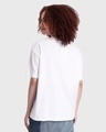 Shop Women's White Don't Invade Graphic Printed Oversized T-shirt-Design