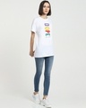 Shop Women's White Dope Shit Typography Boyfriend T-shirt-Design