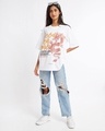 Shop Women's White Dragons are Real Graphic Printed Oversized T-shirt-Design