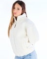 Shop Women's White Dramatic Typography Super Loose Fit Jacket-Design