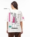 Shop Women's White Elimination Graphic Printed Oversized T-shirt-Full