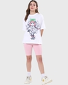 Shop Women's White Fight For Remote Graphic Printed Oversized T-shirt-Design