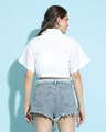 Shop Women's White Flared Top-Full