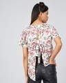 Shop Women's White Floral Printed Top-Full