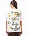 Shop Women's White Friends Forever Graphic Printed Oversized T-shirt-Full