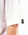Shop Women's White Garfields Flowers Graphic Printed Oversized T-shirt