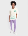 Shop Women's White Get going Snoopy Graphic Printed Oversized T-shirt