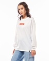 Shop Women's White Good Luck Graphic Printed Oversized T-shirt-Design
