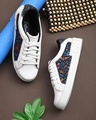 Shop Women's White Printed Casual Shoes-Front