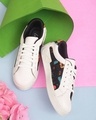 Shop Women's White Printed Casual Shoes-Front