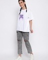 Shop Women's White Graphic Printed Loose Fit T-shirt