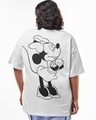 Shop Women's White Minnie Graphic Printed Oversized Plus Size T-shirt-Full