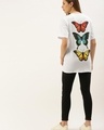 Shop Women's White Graphic Printed Oversized T-shirt-Full