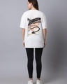 Shop Women's White Graphic Printed Oversized T-shirt