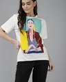 Shop Women's White Graphic Printed T-shirt-Front