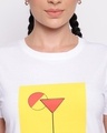 Shop Women's White Graphic Printed T-shirt