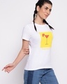 Shop Women's White Graphic Printed T-shirt