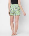 Shop Pack of 2 Women's White & Green All Over Floral Printed Lounge Shorts
