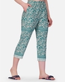 Shop Women's White & Green All Over Printed Capris-Full