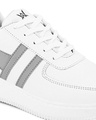 Shop Women's White & Grey Color Block Sneakers