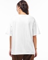 Shop Women's White Gulabi Graphic Printed Oversized T-shirt-Full