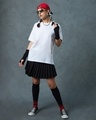 Shop Women's White Harley Quinn Graphic Printed Oversized T-shirt