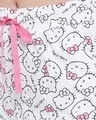 Shop Women's White Hello Kitty Print Top & Shorts Set